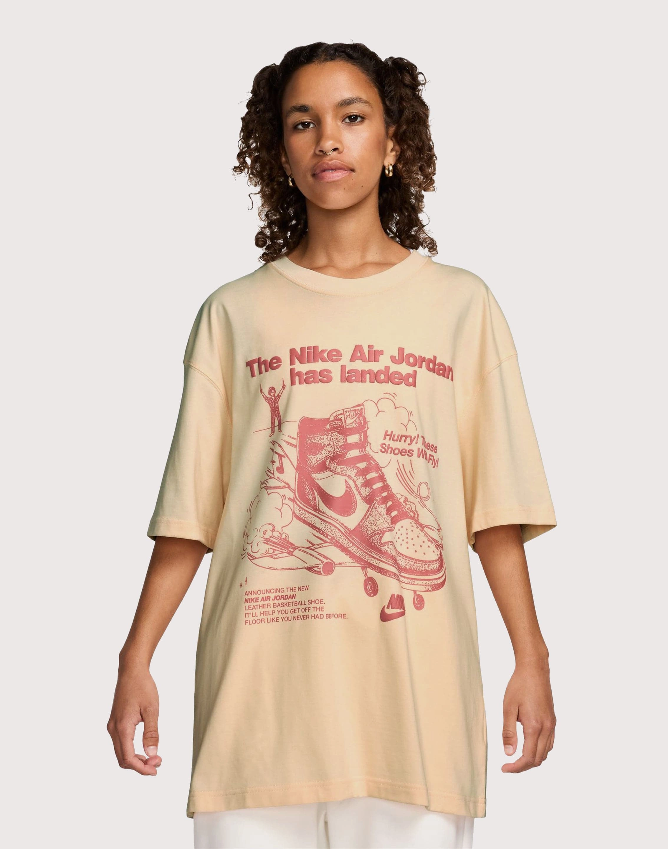 Fashion events Jordan Oversized Graphic Tee Fashionable goods