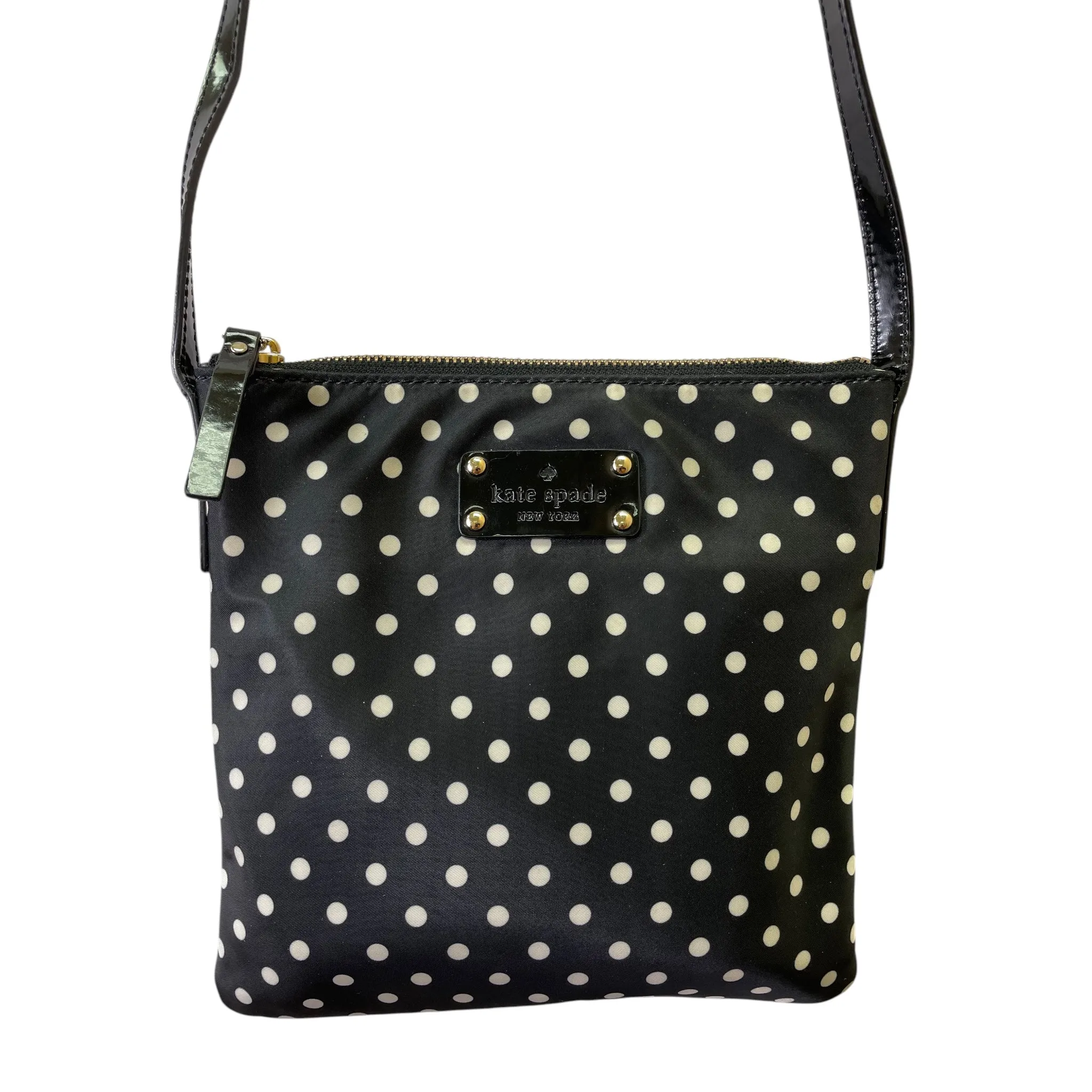 Kate Spade Bags Crossbody Designer By Kate Spade In Black & White, Size:Medium
