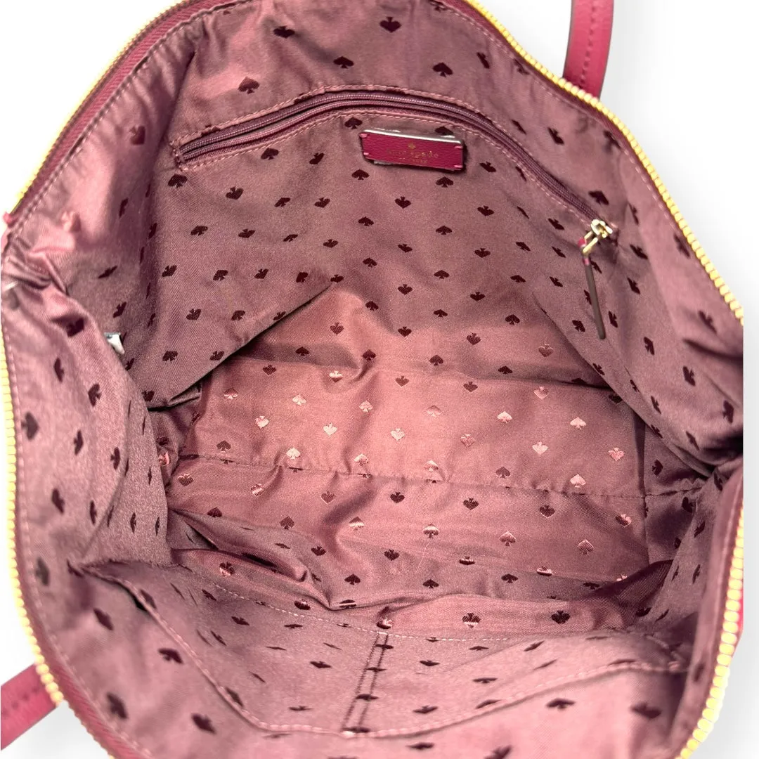 Kate Spade Bags Hayden Nylon Top Zip Tote Designer By Kate Spade In Blackberry, Size: Medium