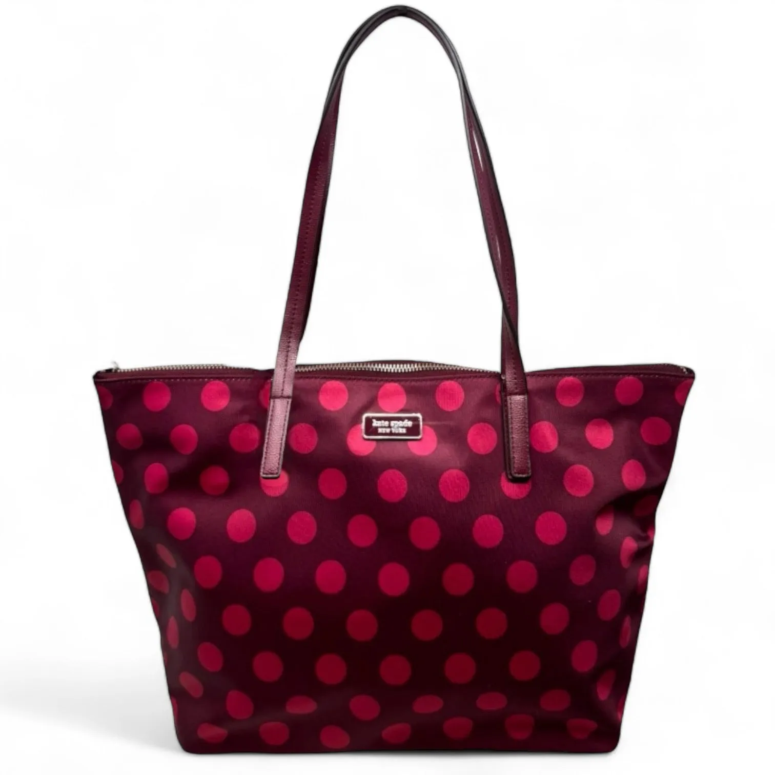 Kate Spade Bags Hayden Nylon Top Zip Tote Designer By Kate Spade In Blackberry, Size: Medium