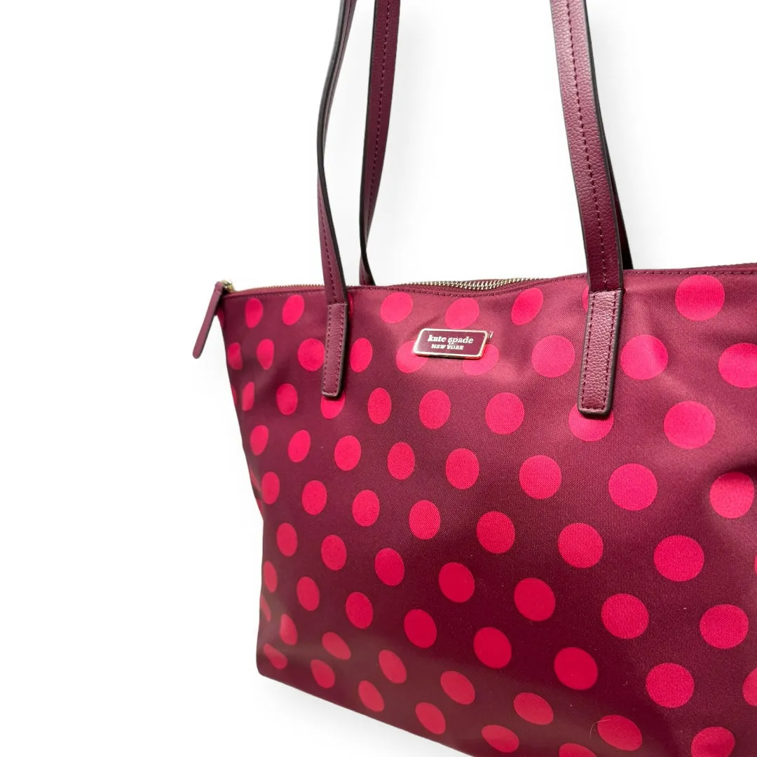 Kate Spade Bags Hayden Nylon Top Zip Tote Designer By Kate Spade In Blackberry, Size: Medium