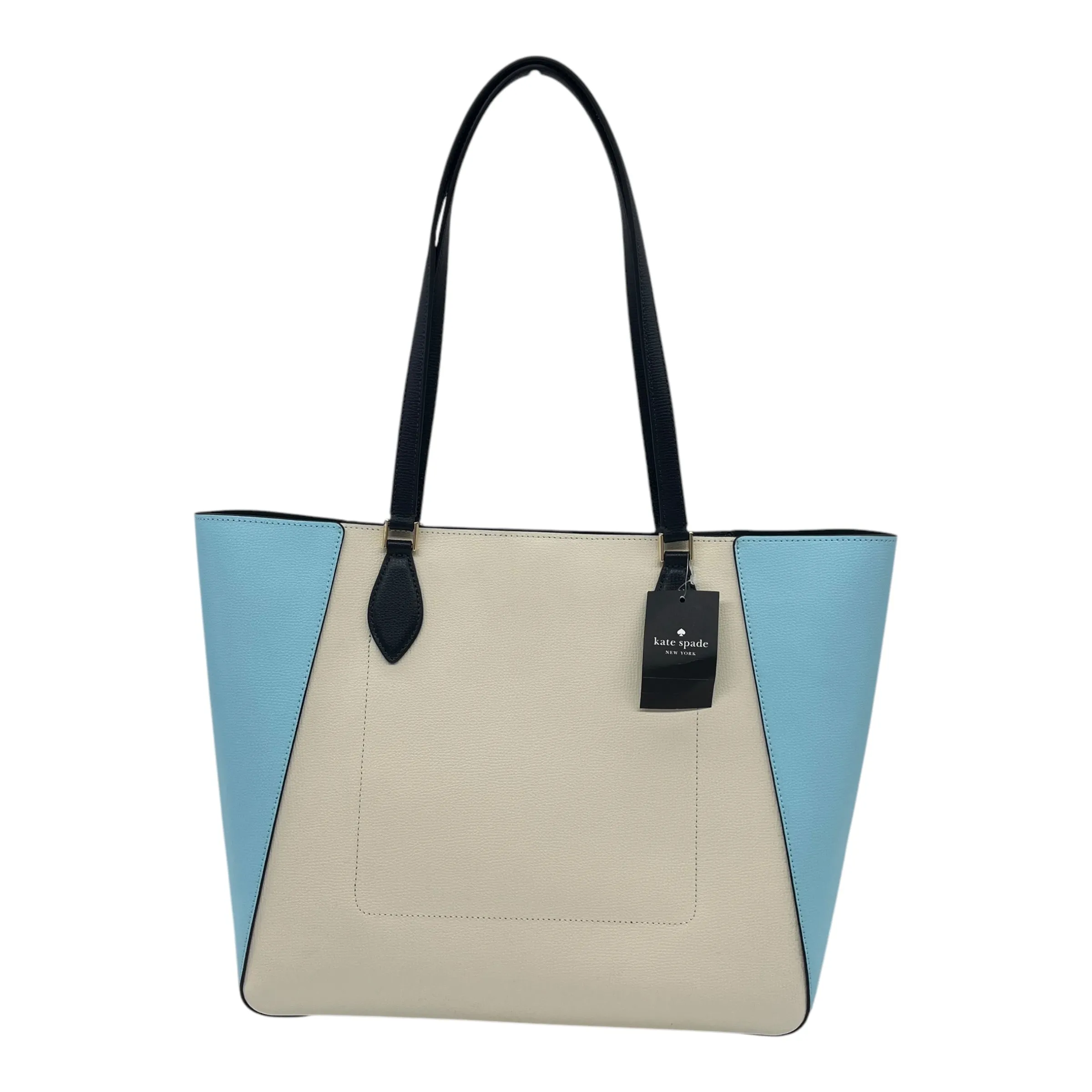 Kate Spade Bags Tote Designer By Kate Spade In Blue & Tan, Size:Large