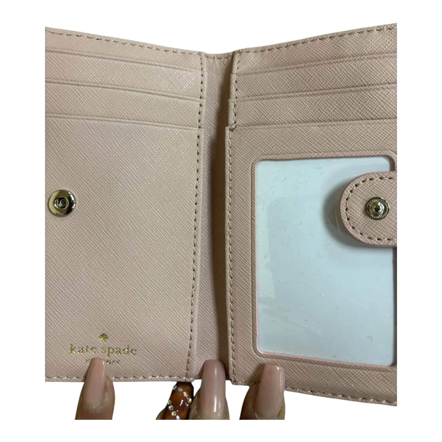 Kate Spade Bags Wallet Designer By Kate Spade In Pink & Red, Size:Small