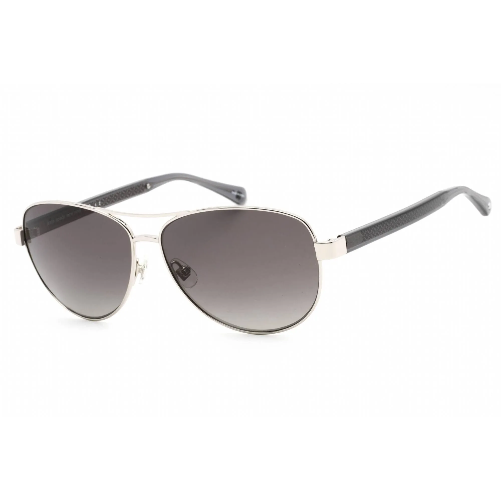 Kate Spade Men's Sunglasses - Palladium Silver Metal Aviator Frame | Fara/S 010/WJ Kate Spade Sunglasses