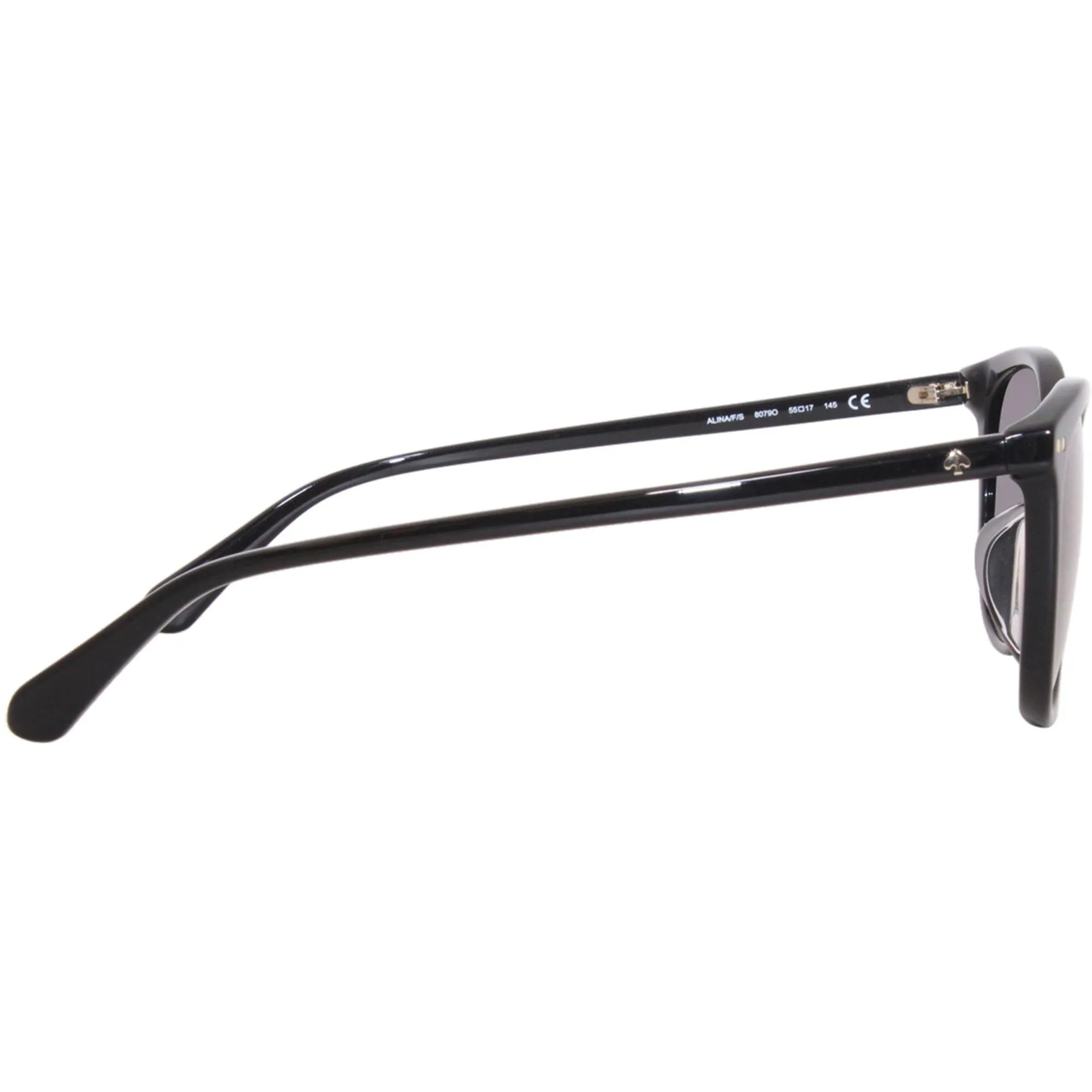 Kate Spade Women's Sunglasses - Black Oval Frame Grey Shaded Lenses | ALINA/F/S 0807 Kate Spade Sunglasses
