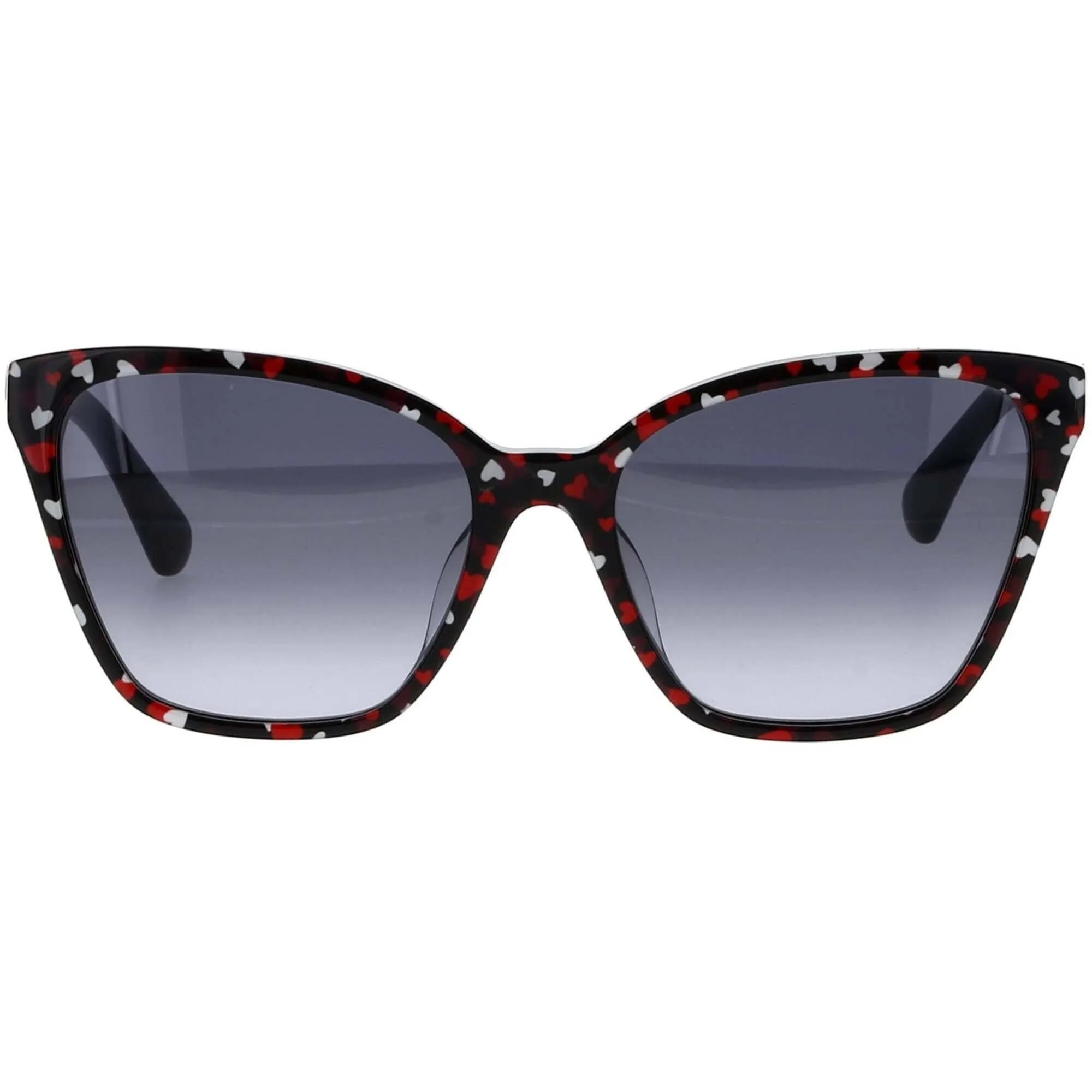 Kate Spade Women's Sunglasses - Black Pattern Red Frame Grey Lens | AMIYAH/G/S 0F74 Kate Spade Sunglasses