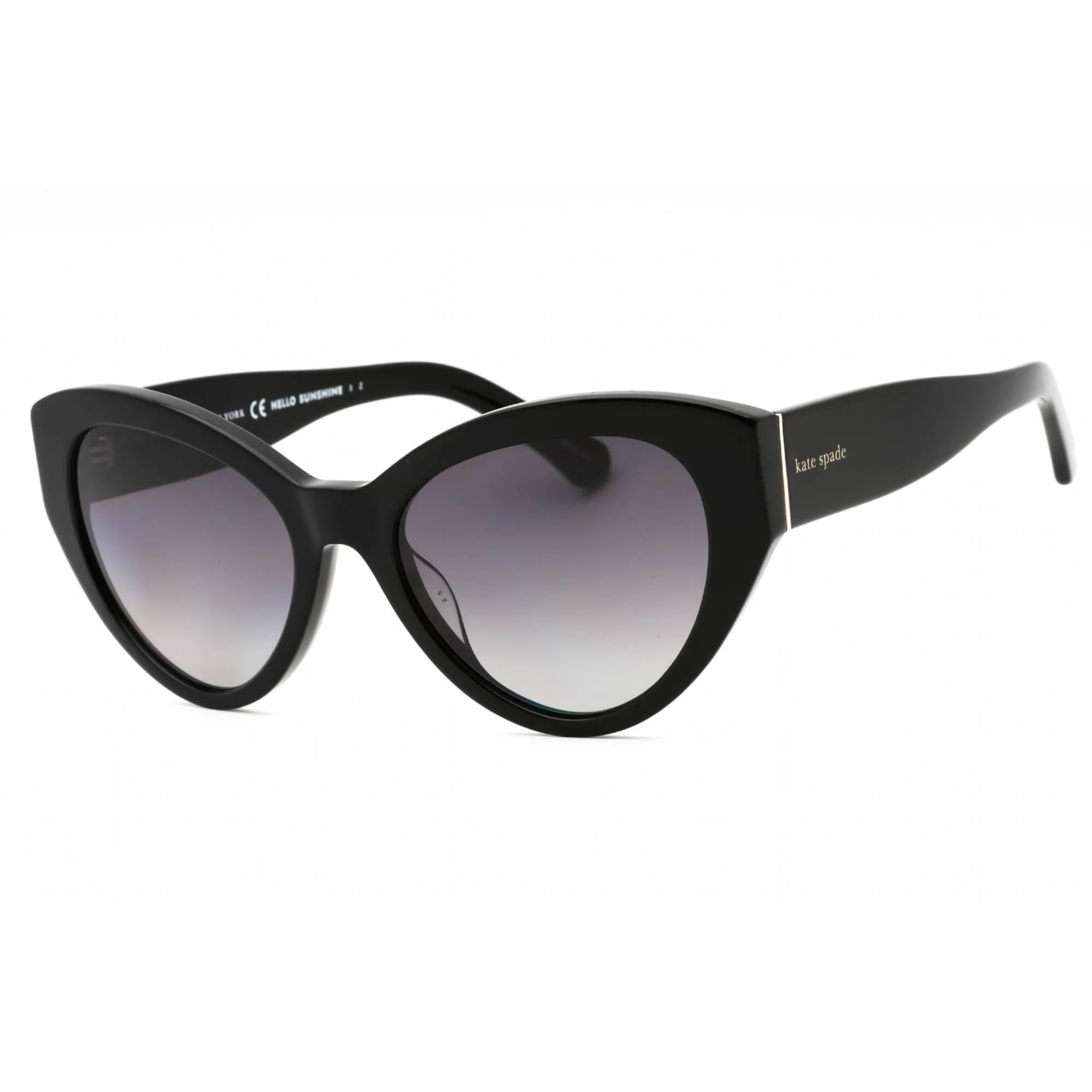 Kate Spade Women's Sunglasses - Black Plastic Cat Eye Frame | PAISLEIGH/S 0807 WJ Kate Spade Sunglasses