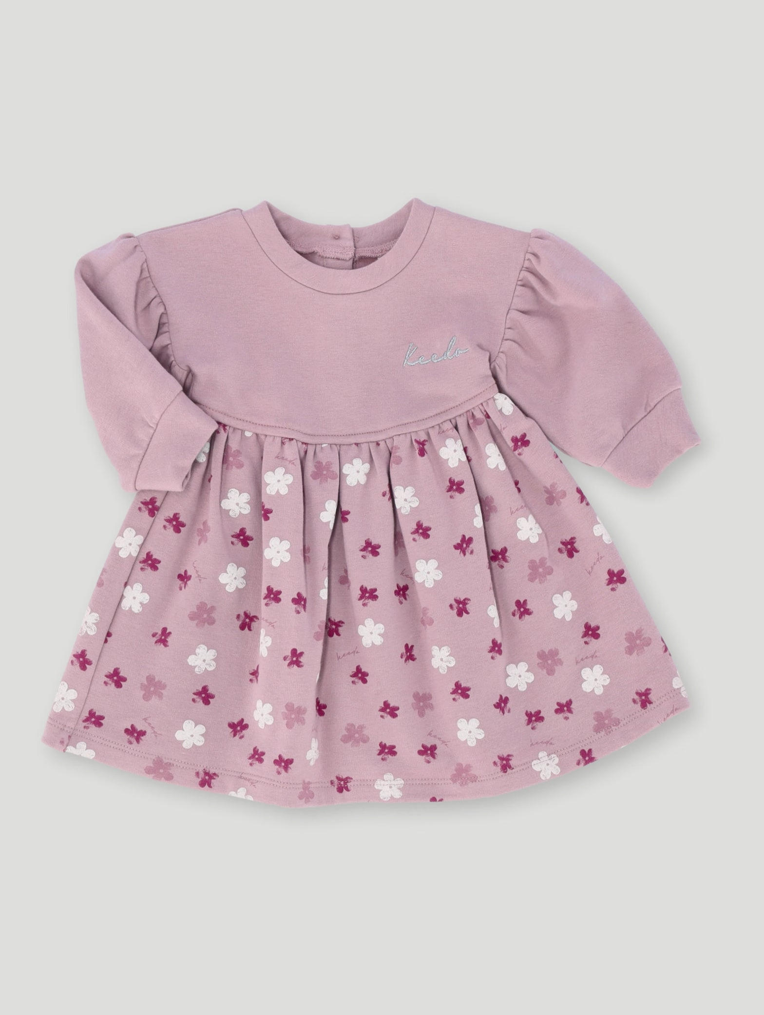 Denim - based fashion Keedo Baby Girls Fashion Dress - Mauve Fashion archives