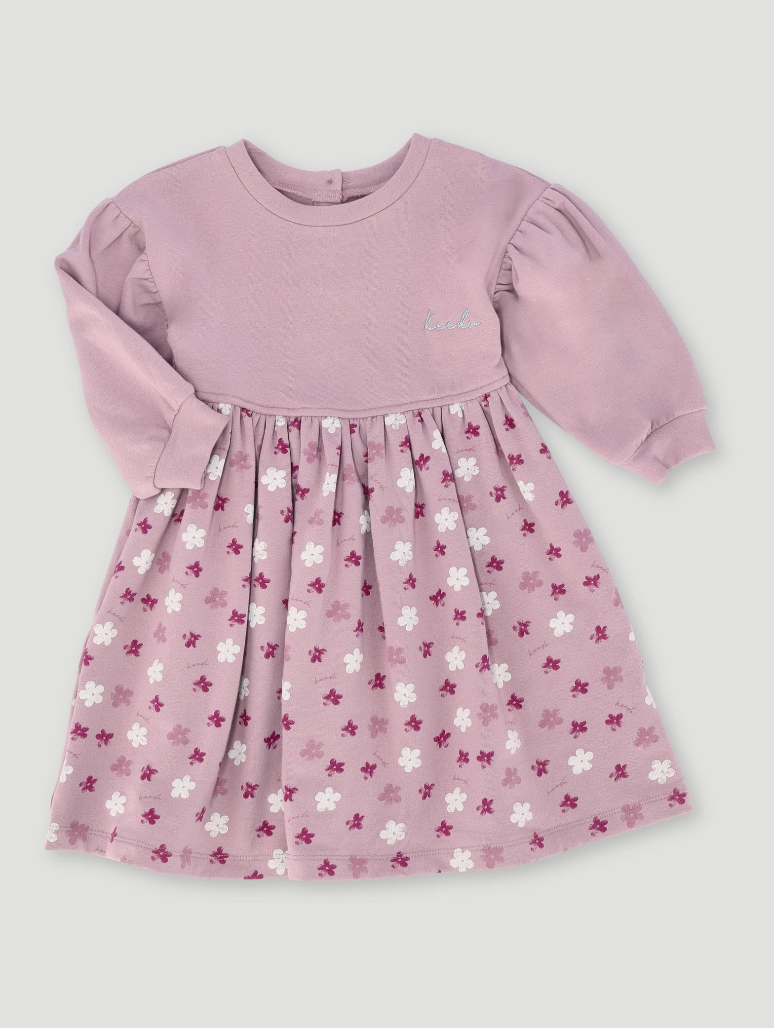 Keedo Girls Fashion Dress - Mauve Fashion-forward items Trendy gear