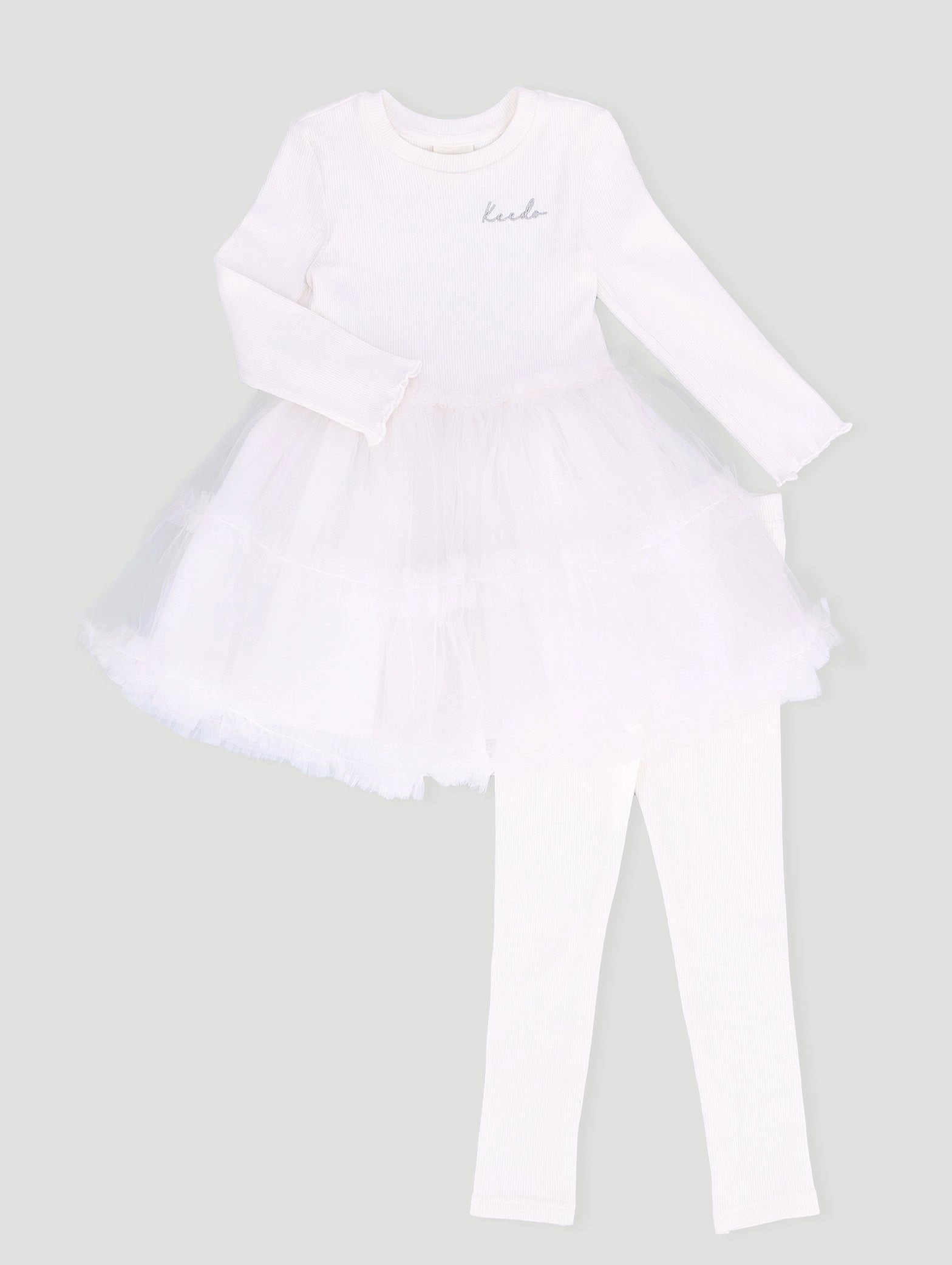 Casual wear options Keedo Girls Premium Cotton Lycra Dress With Tuille Comfortable apparel