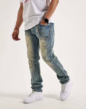 Kilogram Chain Rivet Jeans Workwear options Fashion essentials