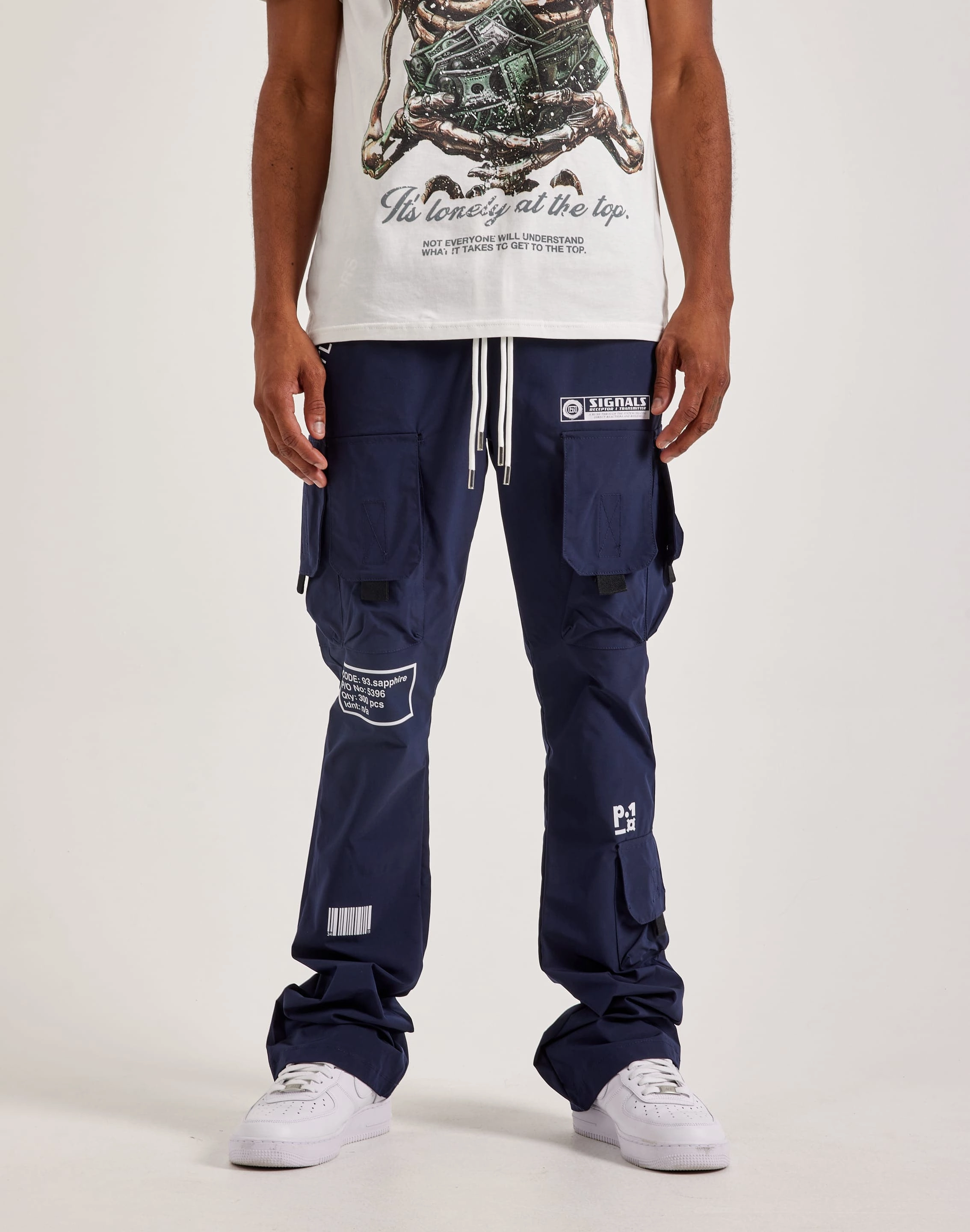 Kloud 9 Nylon Flare Cargo Pants Clothing assortments Fashion technology