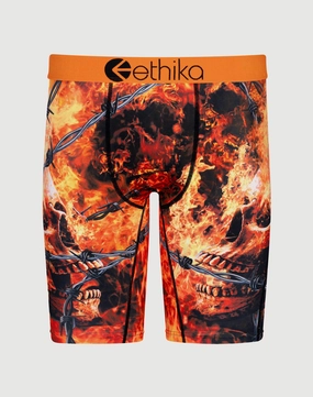 Lace - detailed fashion Ethika Fire Inside Boxer Briefs Suede - finished fashion