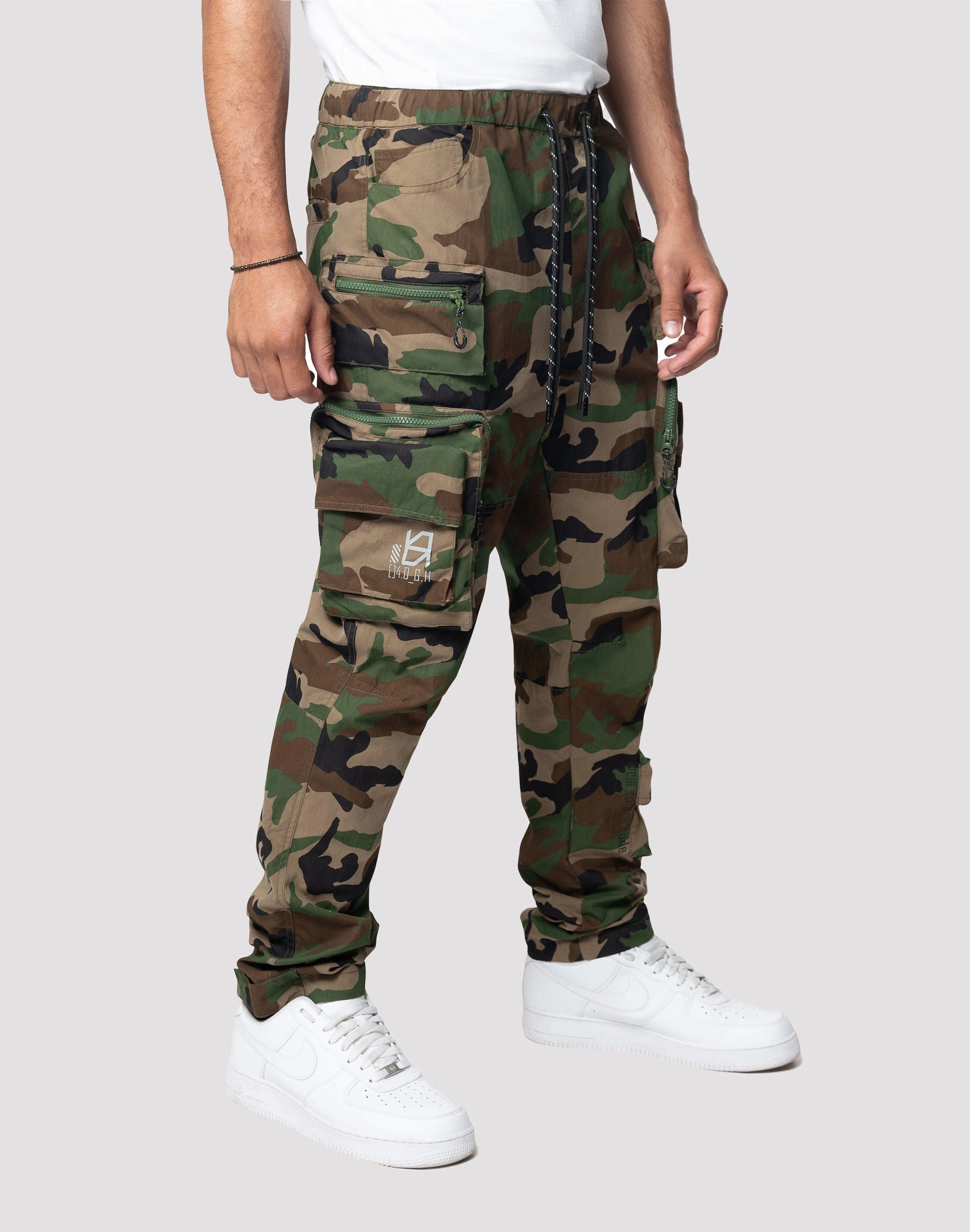 Lace - detailed fashion Grindhouse Utility Nylon Camo Pants