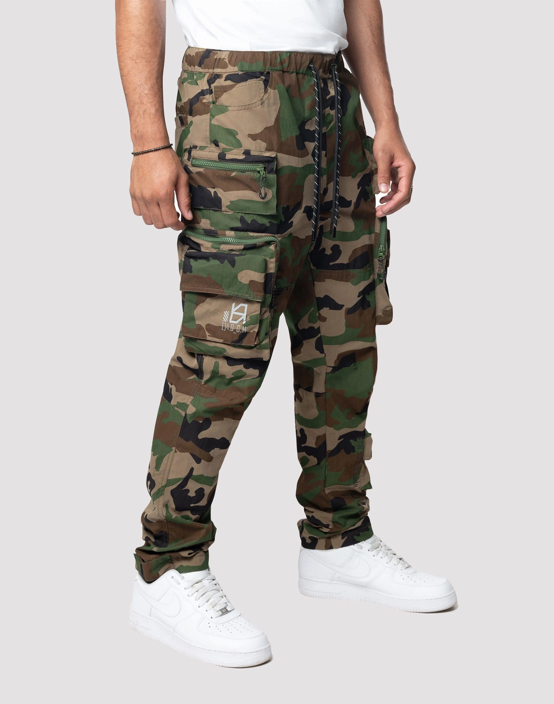Lace - detailed fashion Grindhouse Utility Nylon Camo Pants