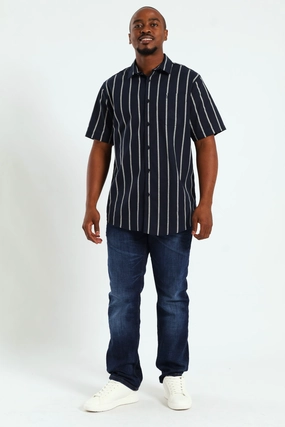 Lace - detailed fashion Surf Int Stripe Shirt - Navy Fashion-forward items