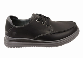 Laundry Detergent Skechers Mens Proven Valargo Comfortable Leather Lace Up Shoes Plumbing