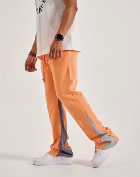 Leather - material fashion MNML Contrast Bootcut Sweatpants Popular fashion picks