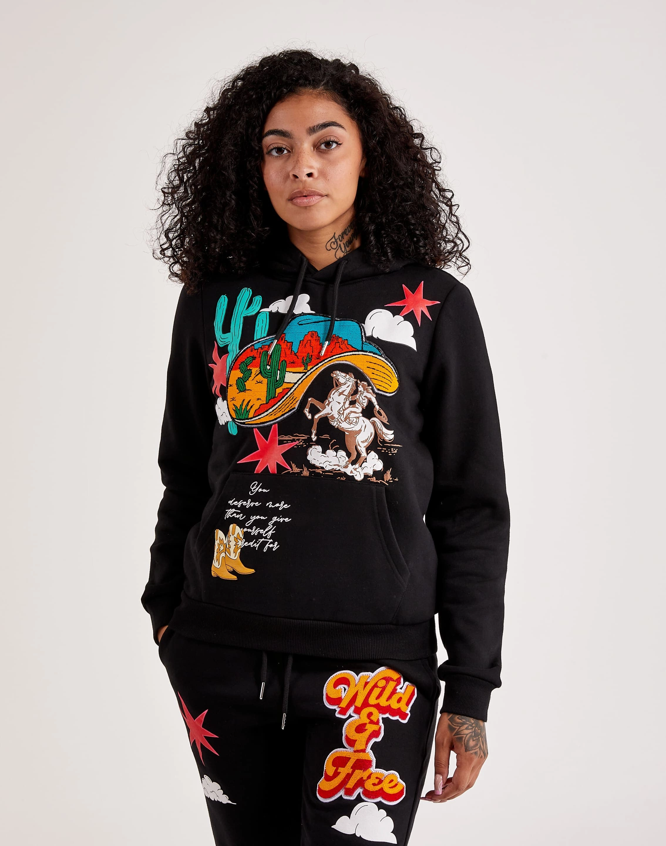 First Row Wild & Free Fleece Pullover Hoodie Quality apparel Fashion exhibitions