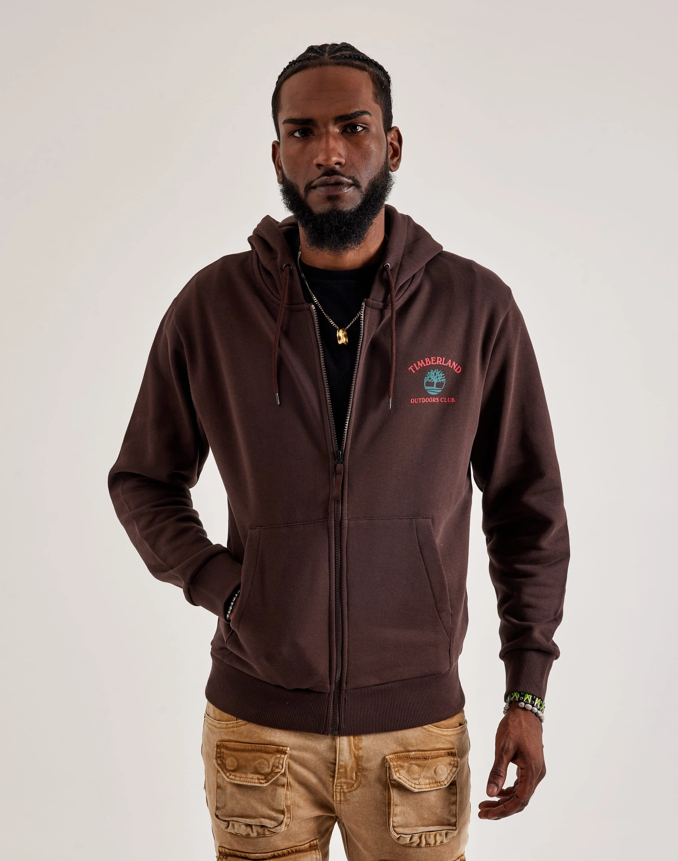 Timberland Outdoors Club Full-Zip Hoodie Designer fashion items Fashion subscription services