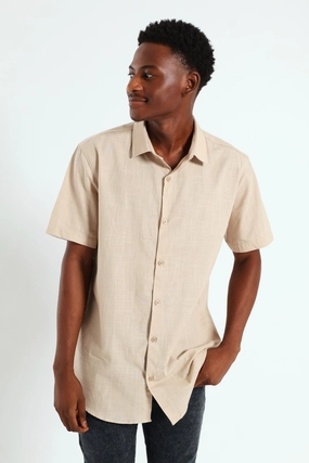 Linen Look Shirt - Natural Activewear gear Fashion for all body types