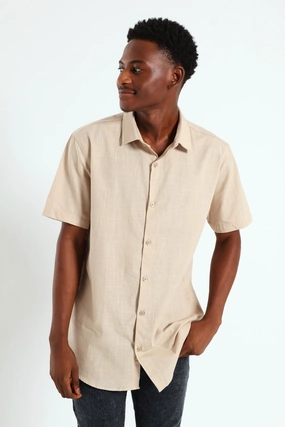 Linen Look Shirt - Natural Activewear gear Fashion for all body types