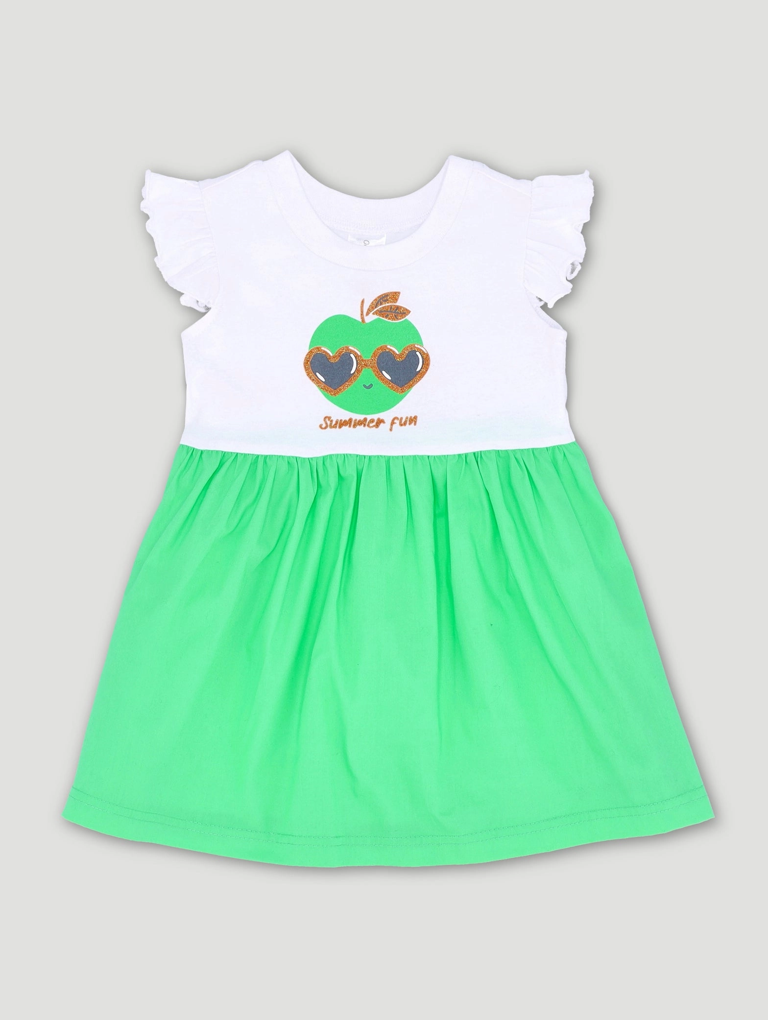 Smart casual wear Baby Girls Combo Dress - Green Casual wear options