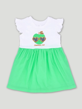 Lingerie and intimates Baby Girls Combo Dress - Green Silk - fabric fashion