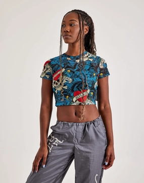 Lingerie and intimates Ed Hardy Skull Mesh Tee Fashion essentials