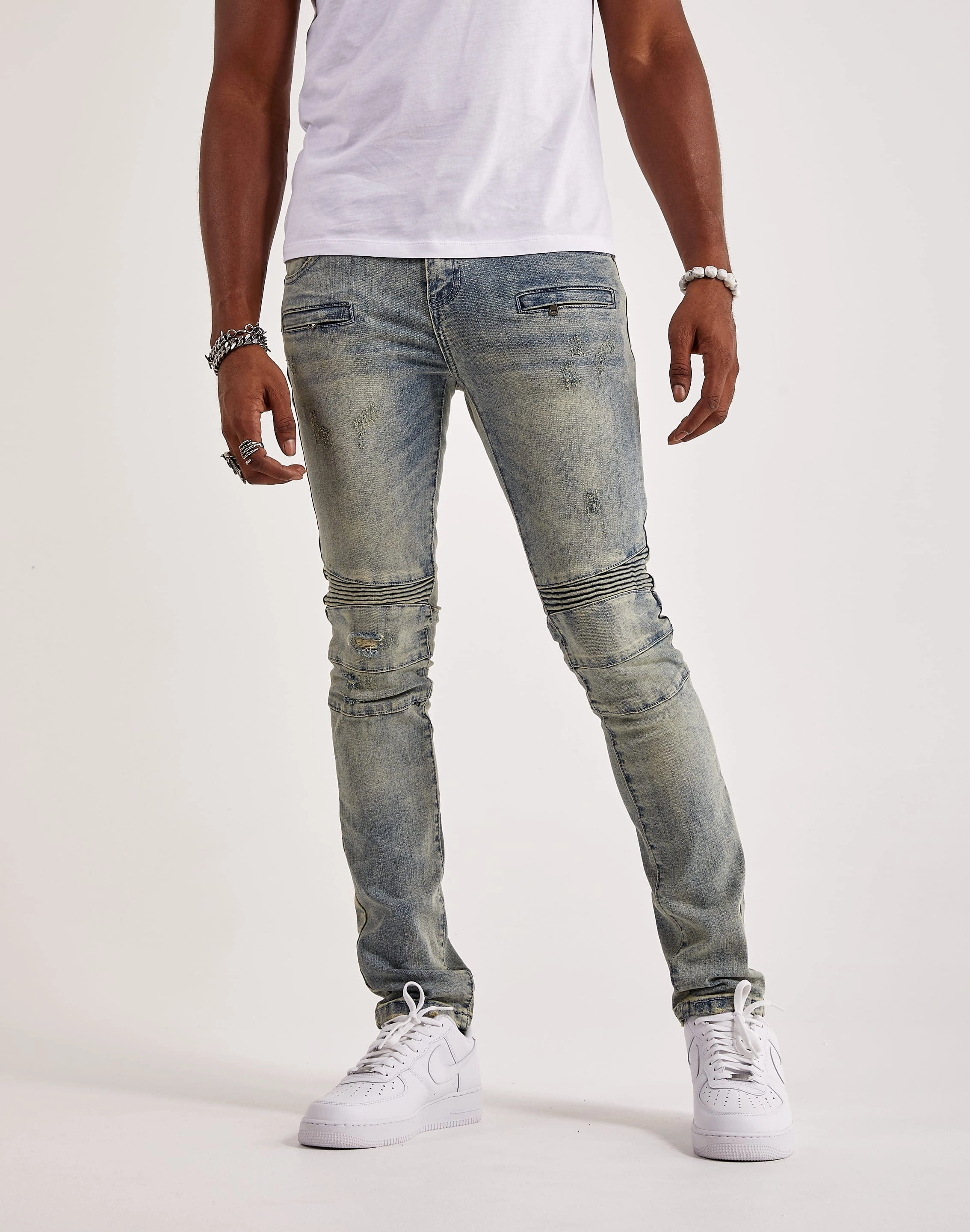 Kilogram Ripped Moto Jeans Casual wear options Sustainable fashion