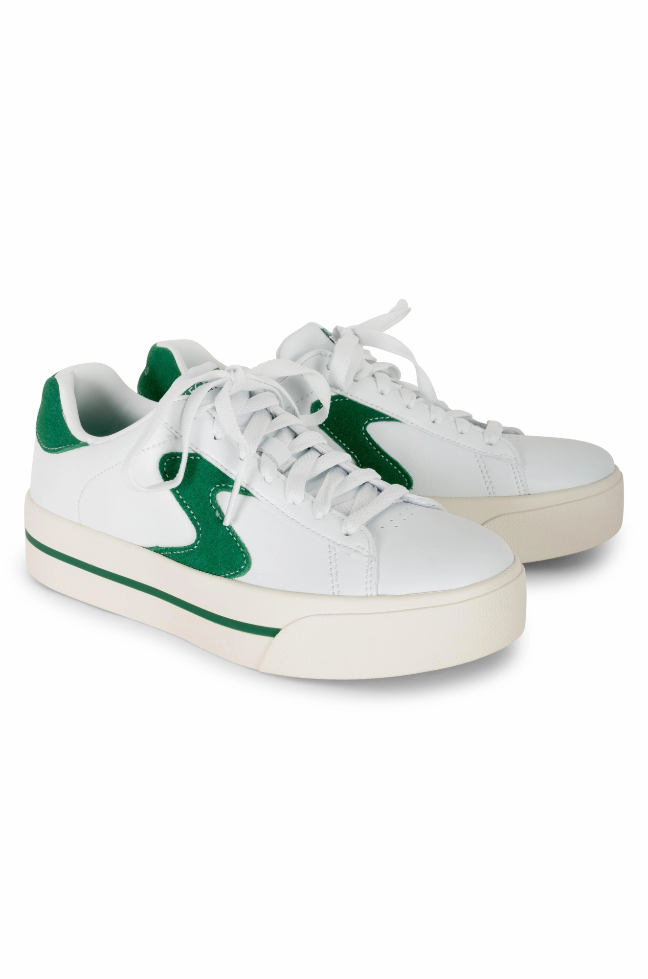 Machine Washable Sneaker | WHITE/GREEN | 185045 AB