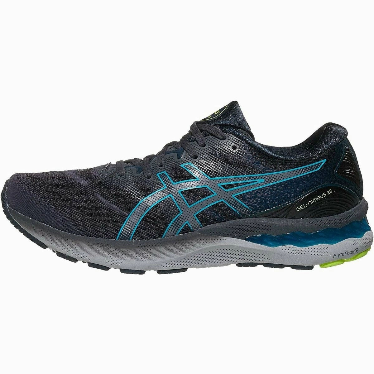 Men's ASICS GEL-NIMBUS 23 (Carrier Grey/Digital Aqua)