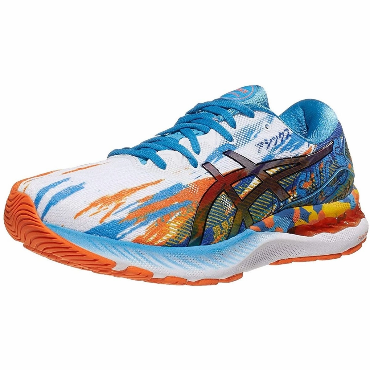 Men's ASICS Gel-Nimbus 23 (Digital Aqua/Marigold Orange)