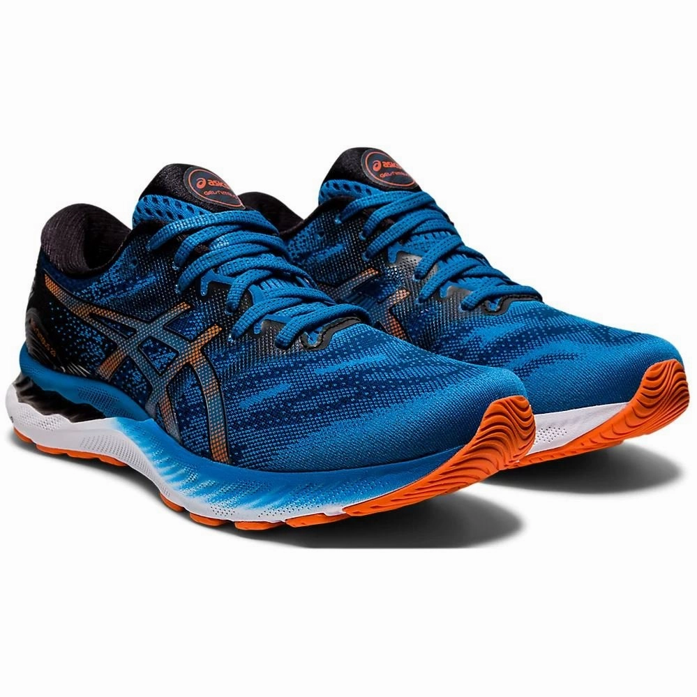 Men's ASICS GEL-NIMBUS 23 (Reborn Blue/Black)