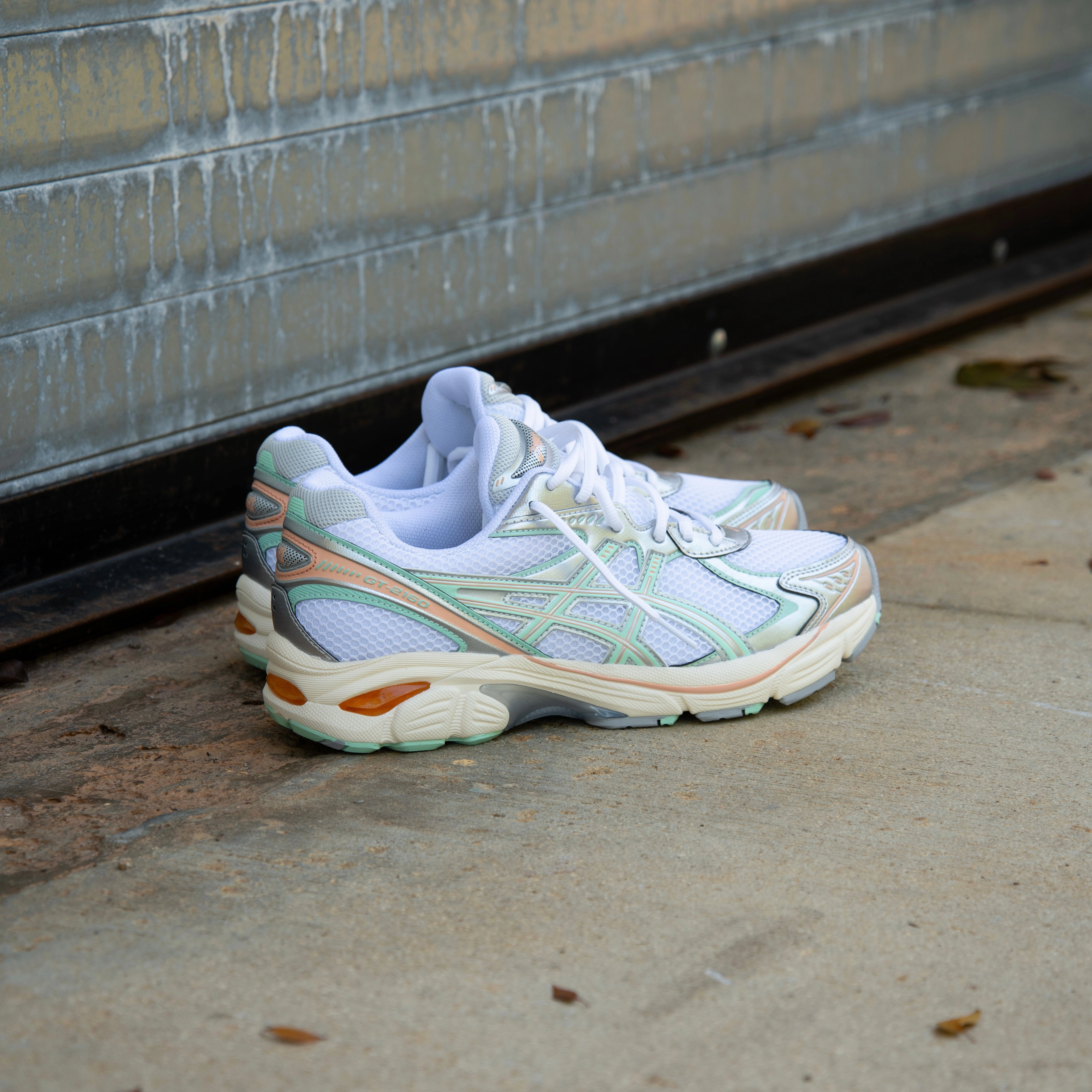 Mens Asics GT-2160 (White/Mint Tint)