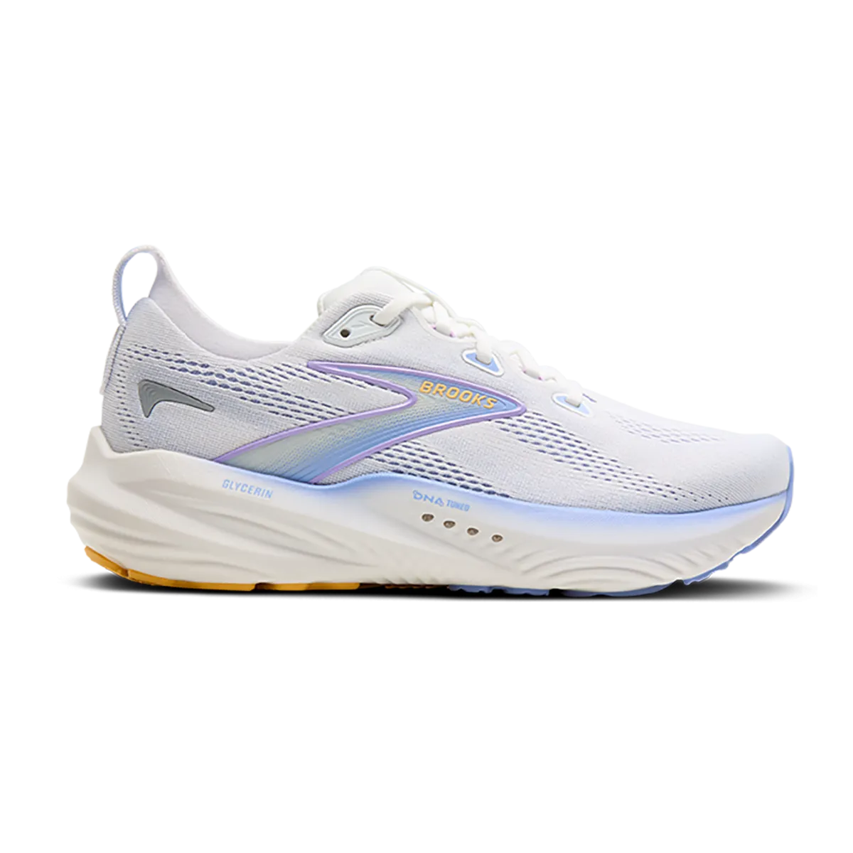 Meticulously crafted Brooks Glycerin 22 White - Blue Heron - Apricot Must-have