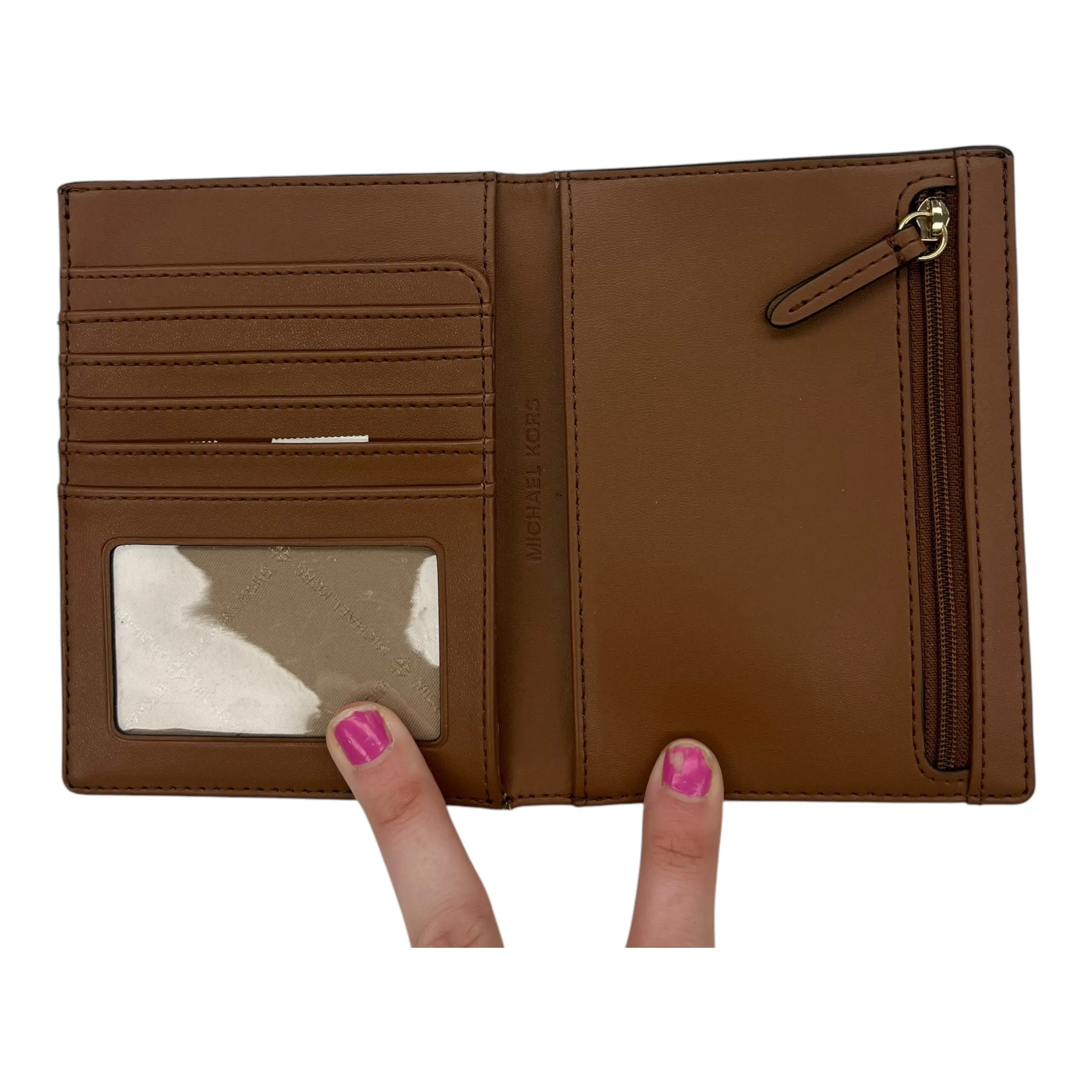 Michael Kors Bags Wallet Designer By Michael Kors In Brown, Size:Medium