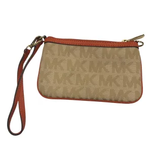 Michael Kors Bags Wristlet Designer By Michael Kors In Tan, Size:Small