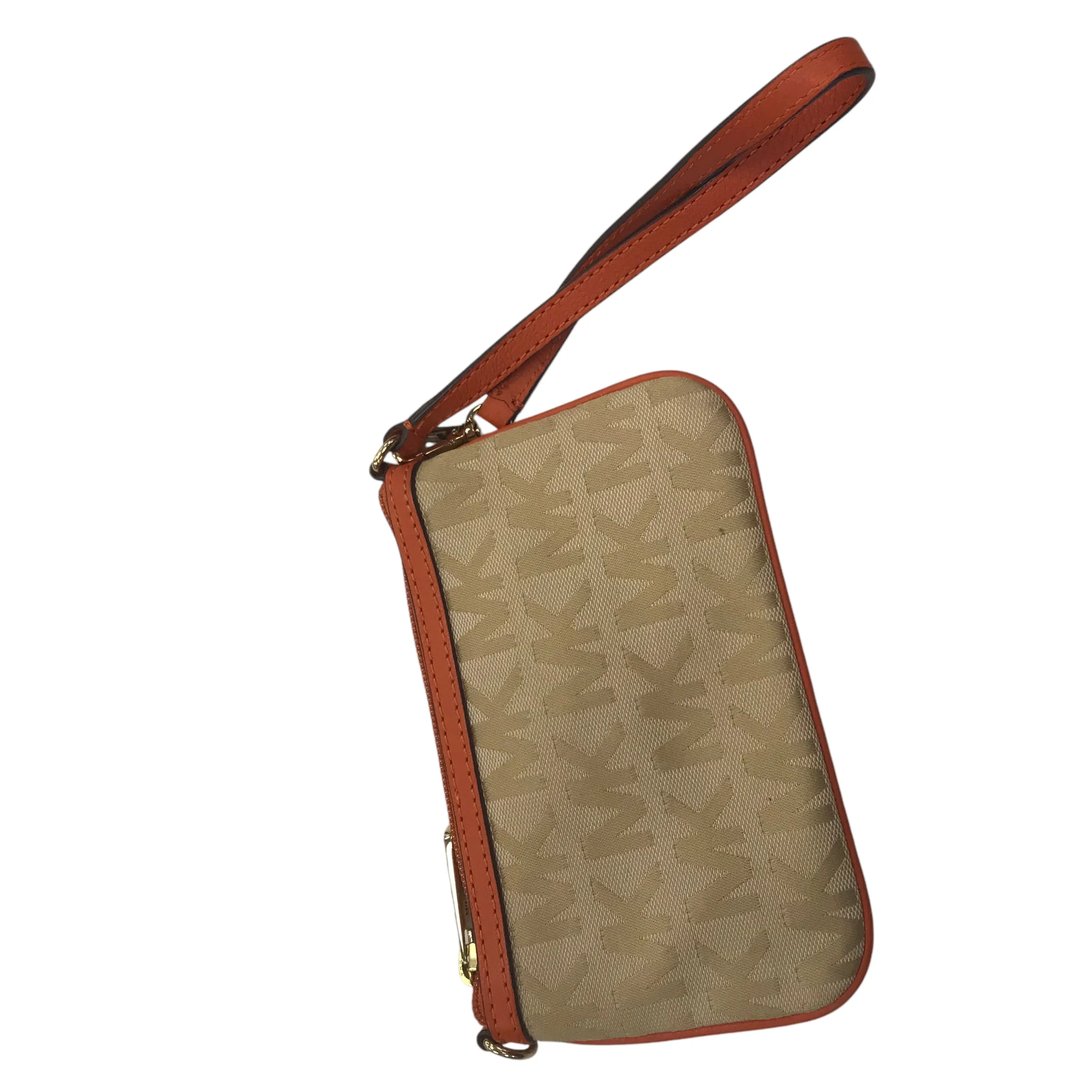 Michael Kors Bags Wristlet Designer By Michael Kors In Tan, Size:Small