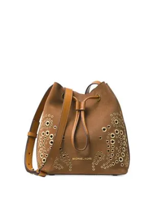 Michael Michael Kors Cary Embellished Bucket Crossbody Michael Kors Bags