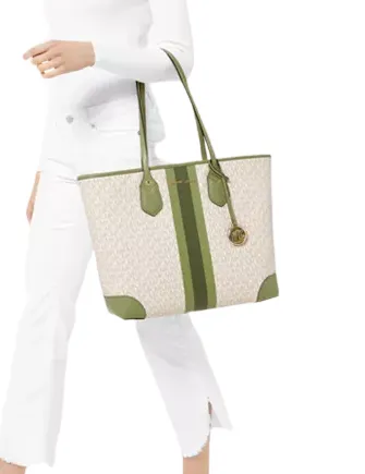 Michael Michael Kors Eva Stripe Tote Michael Kors Bags