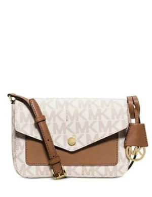 Michael Michael Kors Greenwich Small Signature Flap Crossbody Michael Kors Bags