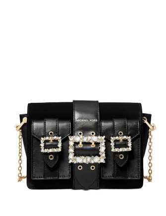 Michael Michael Kors Hayden Medium Leather Pocket Messenger Michael Kors Bags