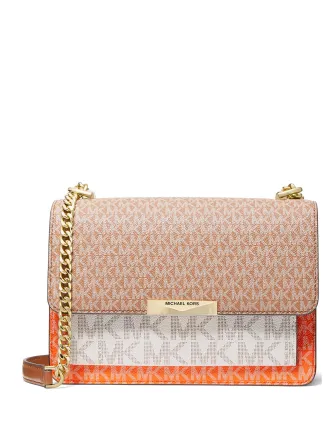 Michael Michael Kors Jade Signature Gusset Shoulder Bag Michael Kors Bags