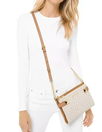 Michael Michael Kors Karla Leather East West Crossbody Michael Kors Bags