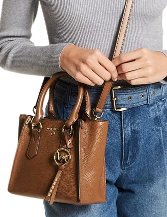 Michael Michael Kors Kris Small Pebbled Leather Satchel Michael Kors Bags
