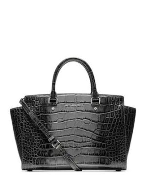 Michael Michael Kors Large Croc Embossed Selma Satchel Michael Kors Bags