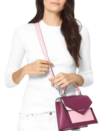 Michael Michael Kors Ludlow Colorblocked Leather Satchel Michael Kors Bags