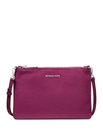 Michael Michael Kors Pebble Leather Double Pouch Crossbody Michael Kors Bags