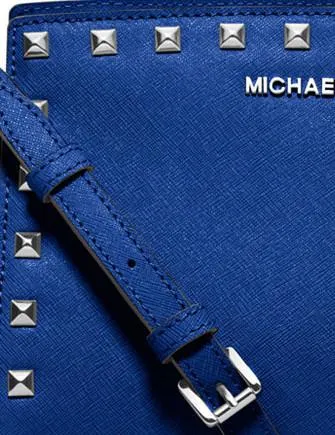 Michael Michael Kors Selma Medium Studded Saffiano Messenger Michael Kors Bags